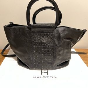 Halston Heritage Black Leather Bag